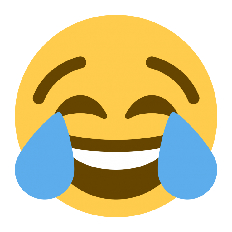 Face Crying With Laughter 744X744 - Laughter Images, Transparent background PNG HD thumbnail