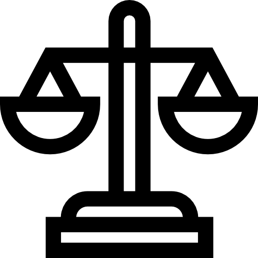 Law 26 icons. Justice Element