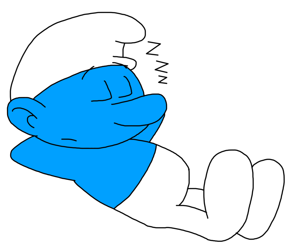 Lazy Smurf By Marcospower1996 Hdpng.com  - Lazy, Transparent background PNG HD thumbnail