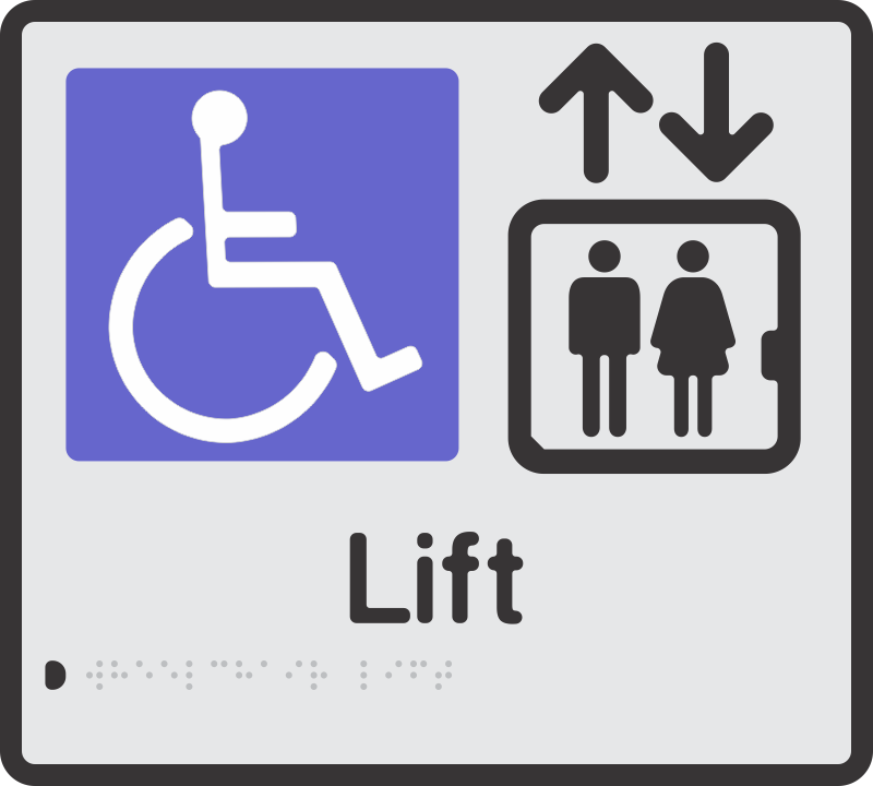 Accessible Lift Sign Aa Azz.png - Lift, Transparent background PNG HD thumbnail