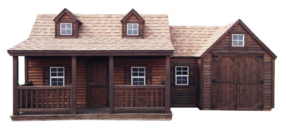 Beautiful Log Cabin House Designs #2: Brown Cabin Play House. - Log Cabin, Transparent background PNG HD thumbnail