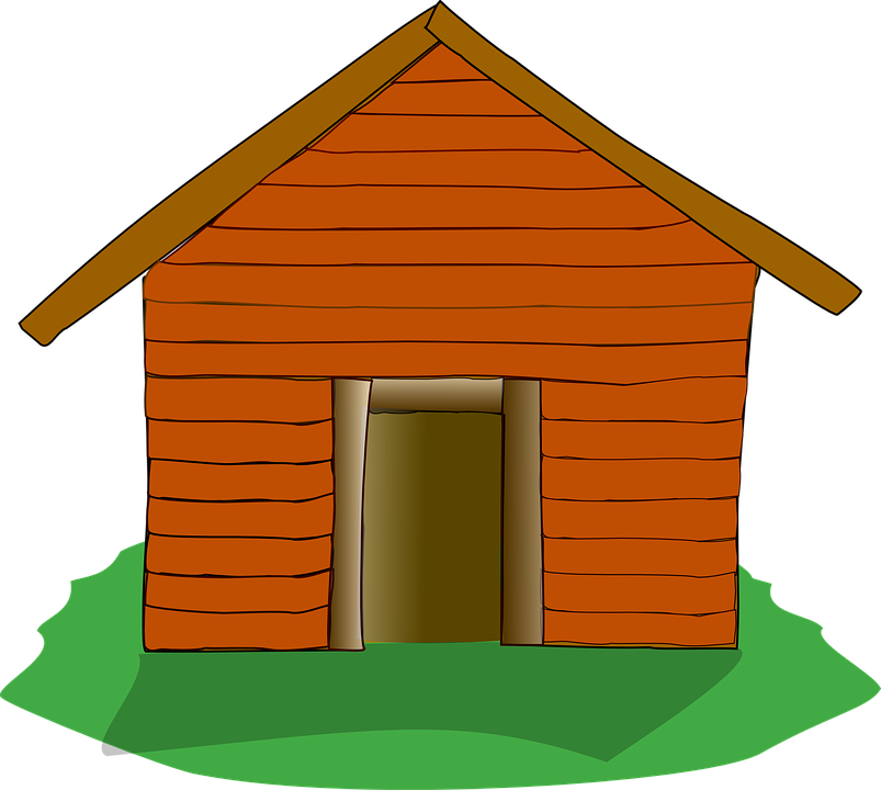 Log Cabin, Settlers Cabin, House, Home, Rustic, Hut - Log Cabin, Transparent background PNG HD thumbnail