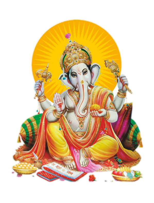 Ganesh Chaturthi Poster With Png - Lord Ganesh, Transparent background PNG HD thumbnail