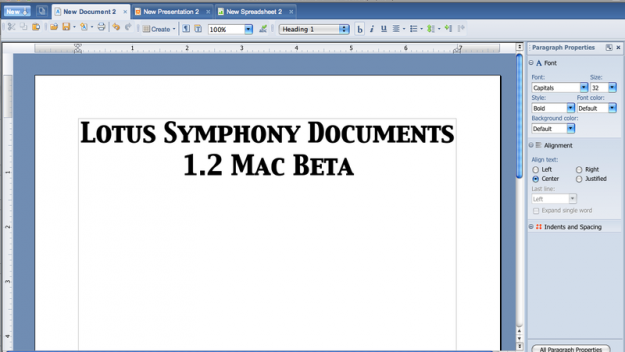IBM Lotus Symphony web browse