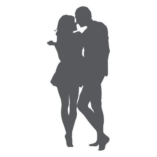 Romantic Kissing Lover Silhouette Png - Lovers, Transparent background PNG HD thumbnail