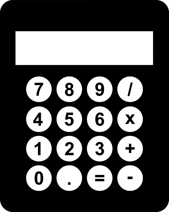 Black, Calculator, Computer, Machine, Math, Numeric - Math Black And White, Transparent background PNG HD thumbnail