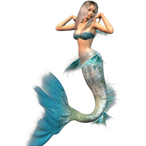 Lovely 3D Mermaids (10 Png) - Mermaid, Transparent background PNG HD thumbnail