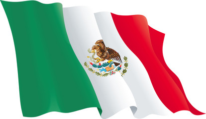 Mexican Flag - Mexican Flag, Transparent background PNG HD thumbnail