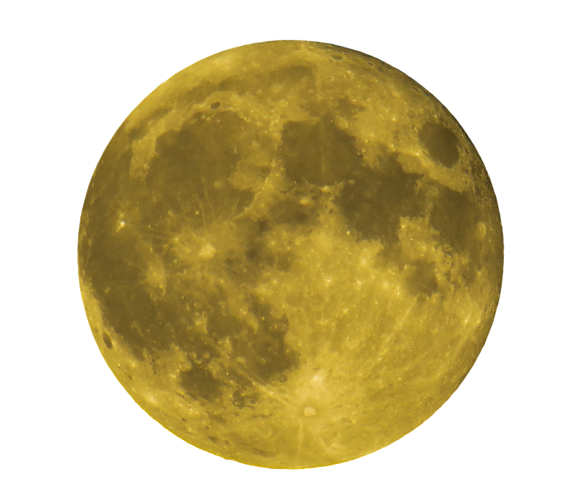 Moon, Full Moon, Yellow, Night, Dark, Close - Moon, Transparent background PNG HD thumbnail