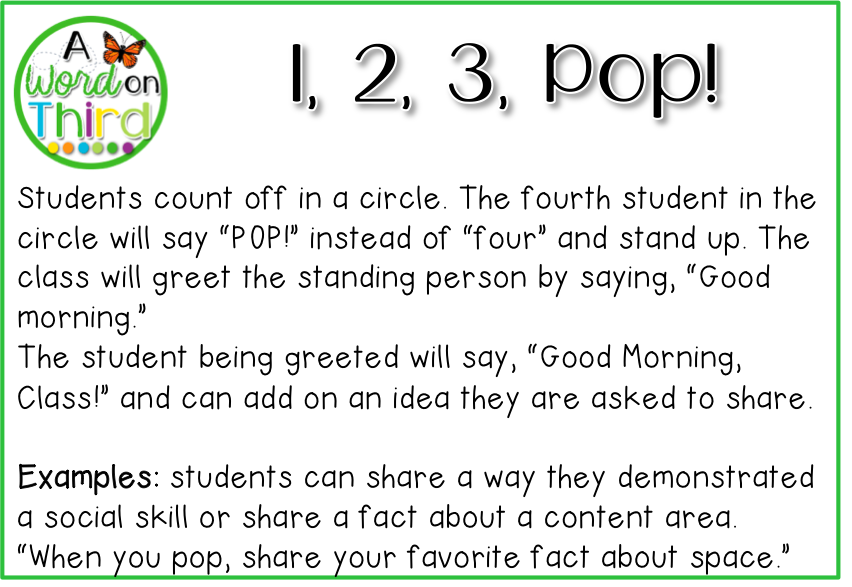 4 Morning Meeting Greetings Your Students Will Love By A Word On Third - Morning Meeting, Transparent background PNG HD thumbnail