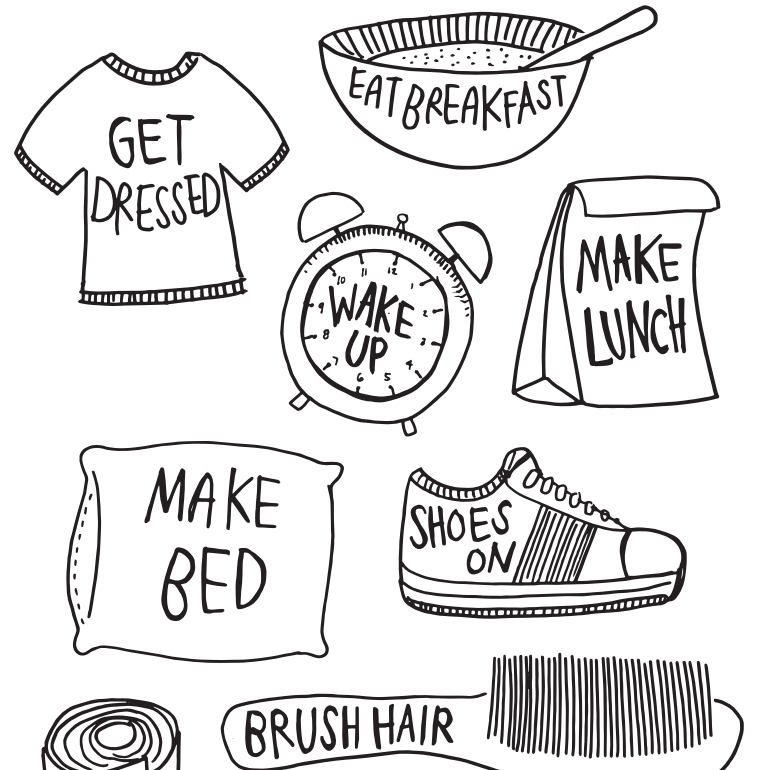 Morning Routine Clipart