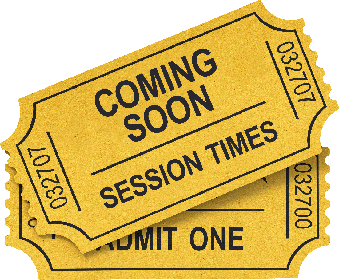 Session Times - Movie Ticket, Transparent background PNG HD thumbnail