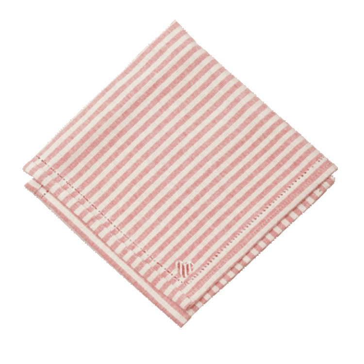 Ivory/stripe Napkins From Susie Watson - Napkin, Transparent background PNG HD thumbnail