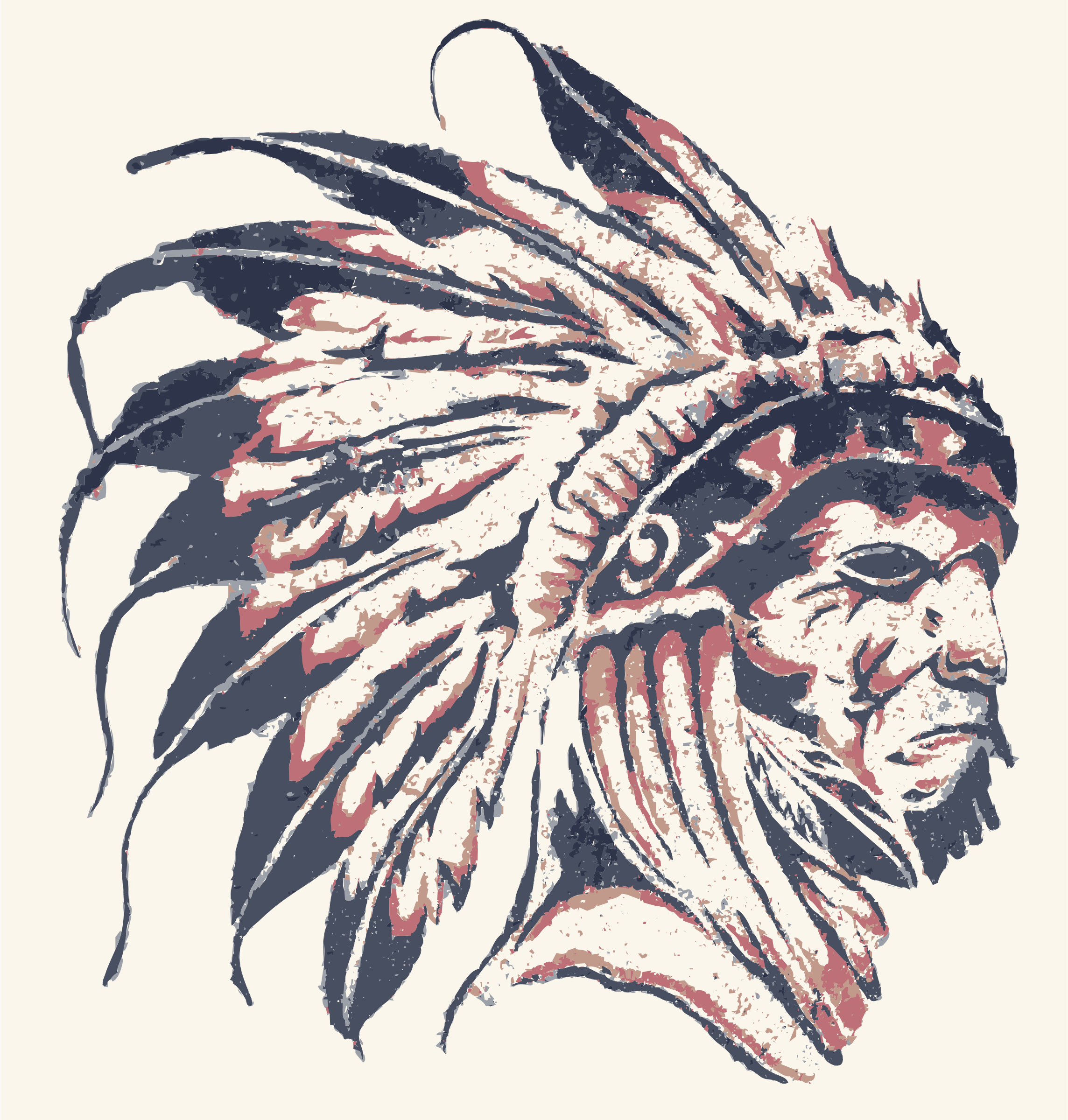 Png Native American - Native American Street Art V1.png (2288×2400), Transparent background PNG HD thumbnail