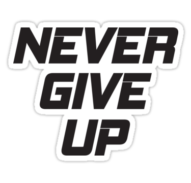 Never Give Up Logo - Never Give Up, Transparent background PNG HD thumbnail