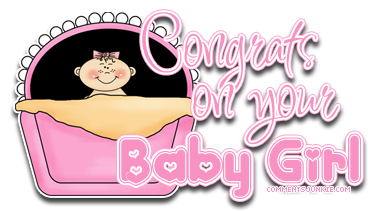Congrats On Baby Girl.png (379×211) | Congrats On The New Baby | Pinterest | Babies - New Baby Girl, Transparent background PNG HD thumbnail