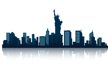 New york city skyline png