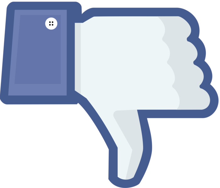 File:not Facebook Dislike Thumbs Down.png - Not, Transparent background PNG HD thumbnail