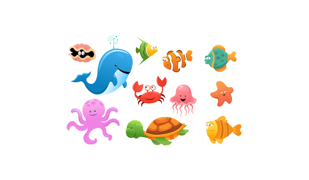 Sea Animals U2013 Free Vector And Png - Ocean Animals, Transparent background PNG HD thumbnail