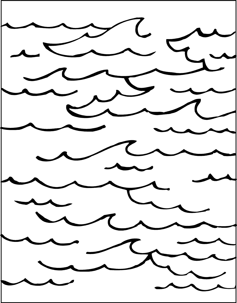 Ocean Clipart Black And White - Ocean Black And White, Transparent background PNG HD thumbnail