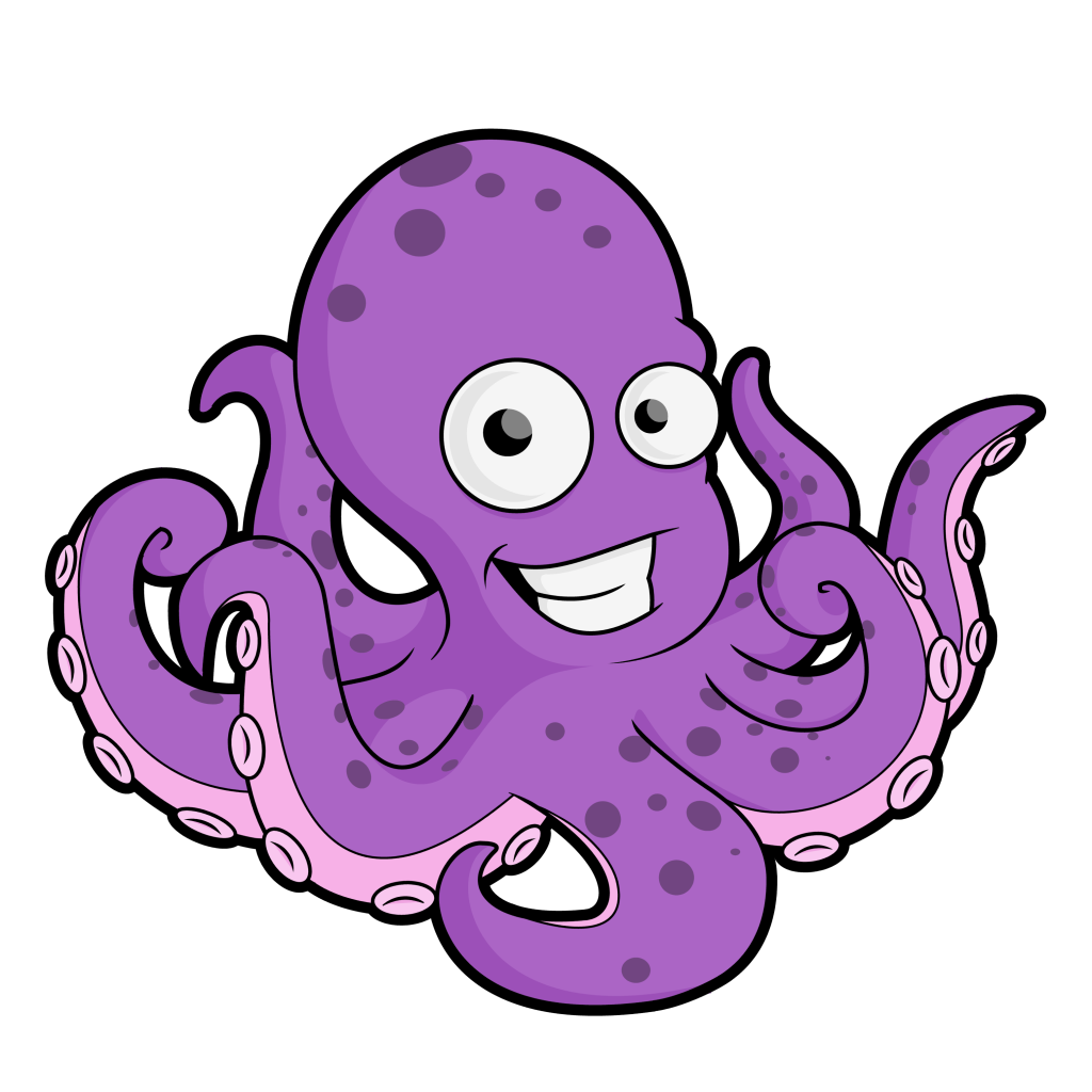 Free Cartoon Octopus Clip Art Vector Giveaway - Octopus, Transparent background PNG HD thumbnail