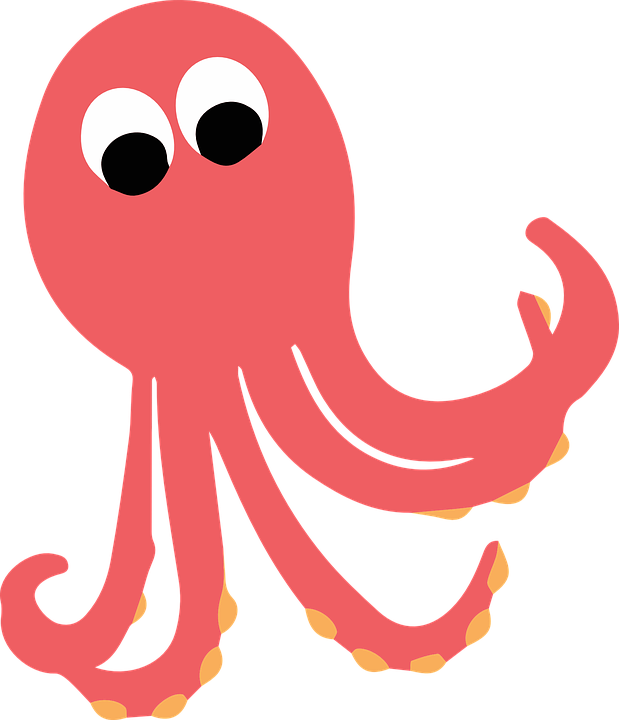Octopus, Creatures, Animal, Pink, Ocean, Marine - Octopus, Transparent background PNG HD thumbnail