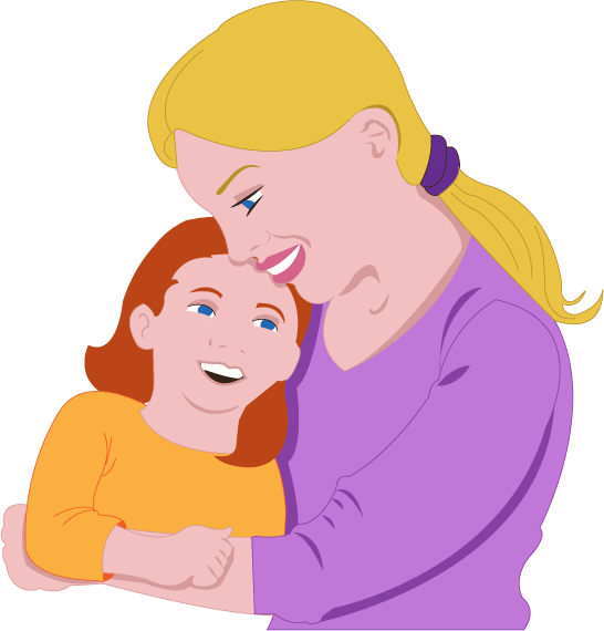 Mother And Daughter Clipart. Girl Hugging Mom Clipart   Mother And Daughter Hug Png - Of A Mother, Transparent background PNG HD thumbnail