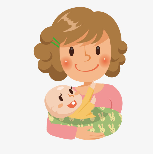 Mother Holding A Baby, Vector, Baby, Mom Png And Vector - Of A Mother, Transparent background PNG HD thumbnail