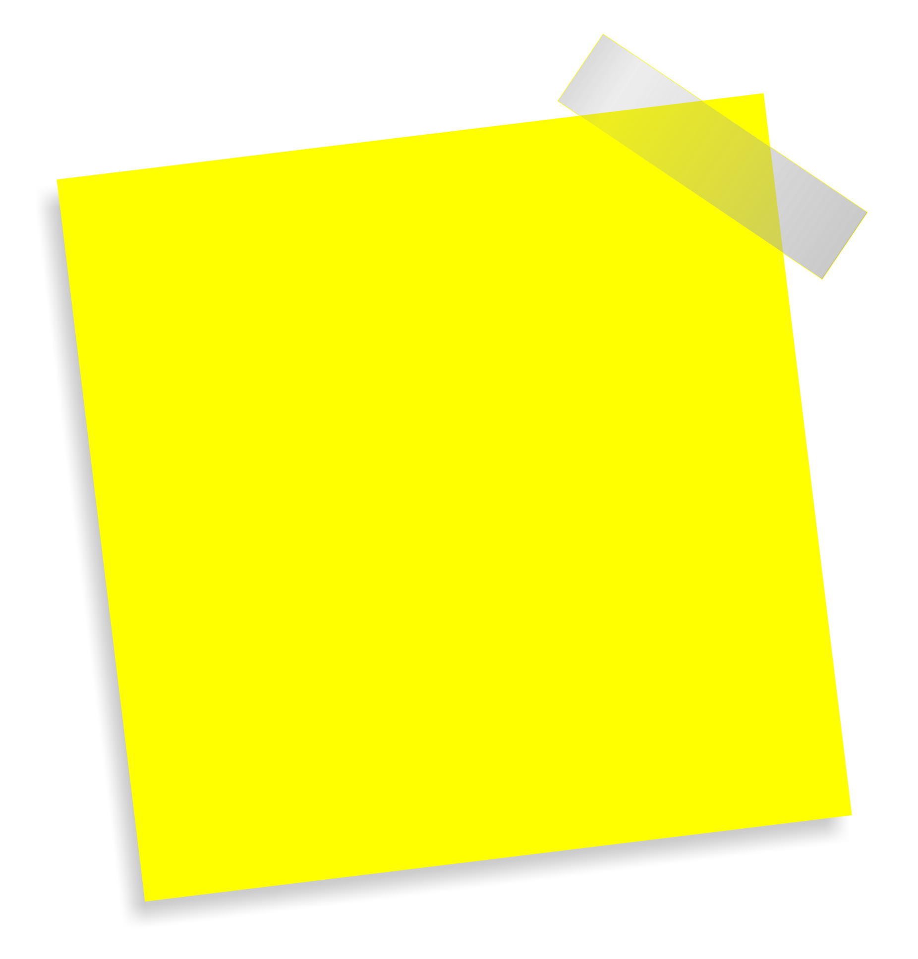 Paste Note Png Transparent Image - Of A Note, Transparent background PNG HD thumbnail