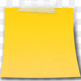 Yellow Sticky Notes, Yellow, Sticky, Bending Png Image And Clipart - Of A Note, Transparent background PNG HD thumbnail