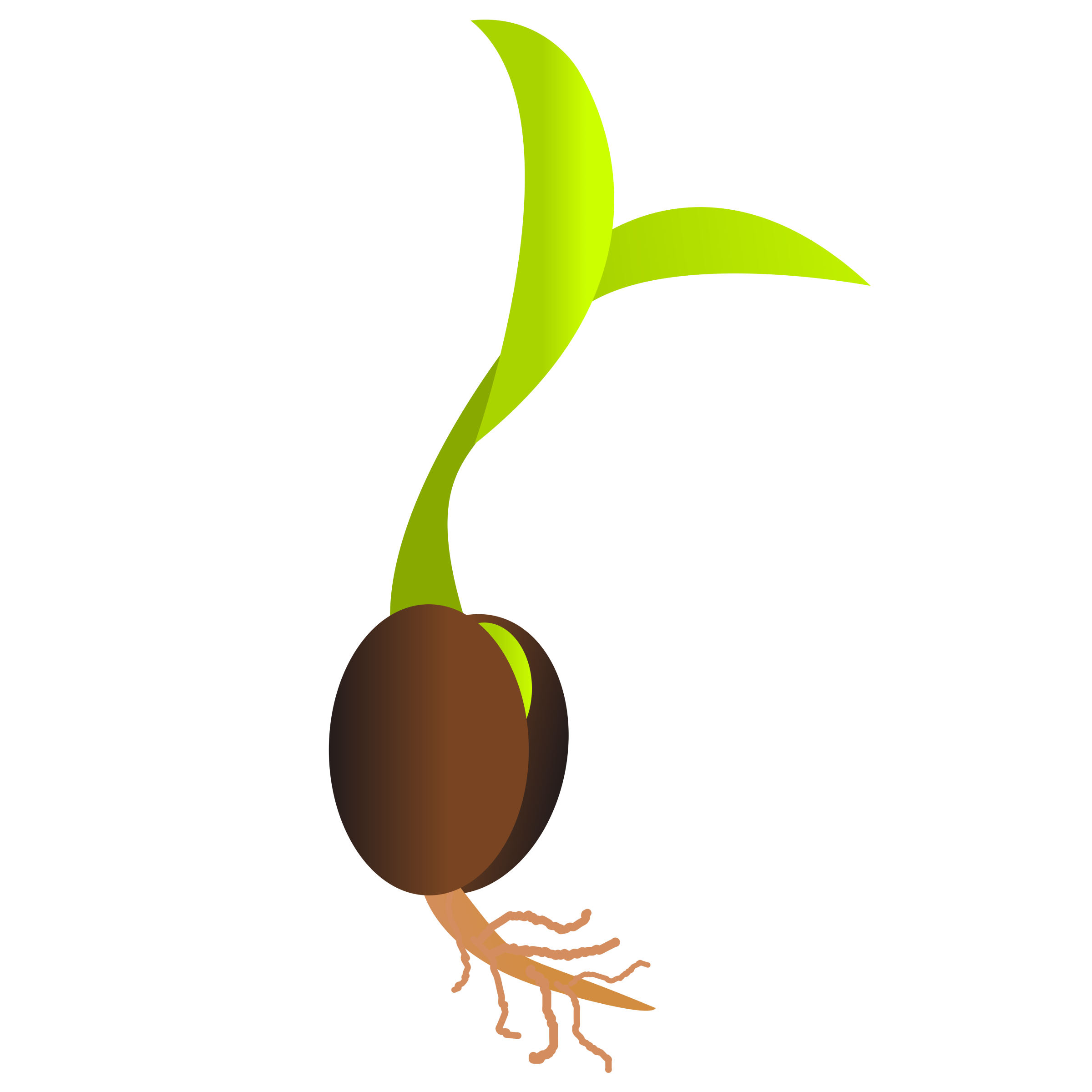 ThisIcons Png design of New Life- A germinating seed., PNG Of A Seed - Free PNG
