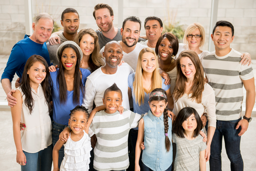 Group Of People With Diverse Ages And Ethnicities - Of People In Church, Transparent background PNG HD thumbnail