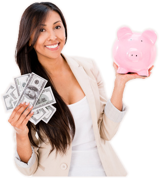 Woman With Cash - Of Woman Saving Money, Transparent background PNG HD thumbnail