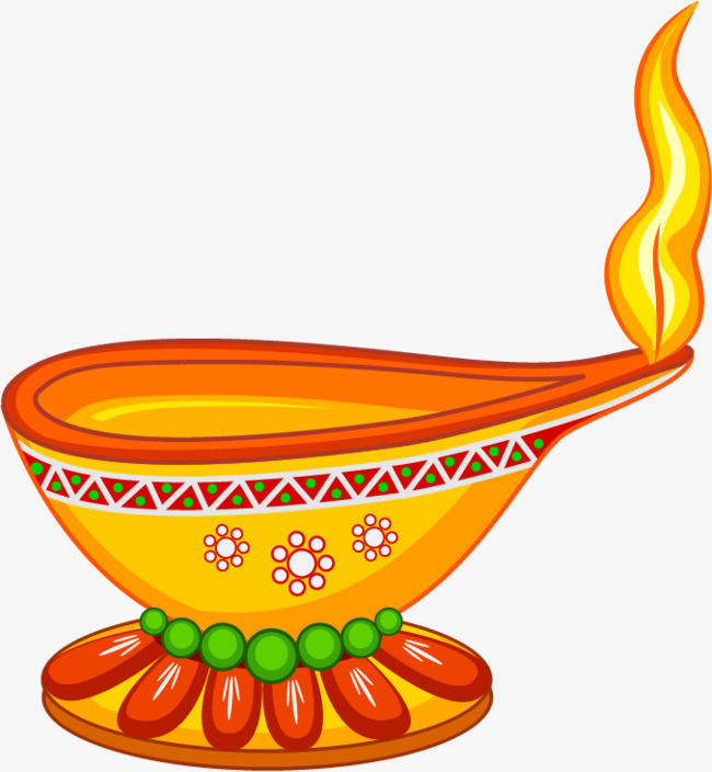Cartoon Hand Painted Beautiful Oil Lamp Png Free Png - Oil Lamp, Transparent background PNG HD thumbnail