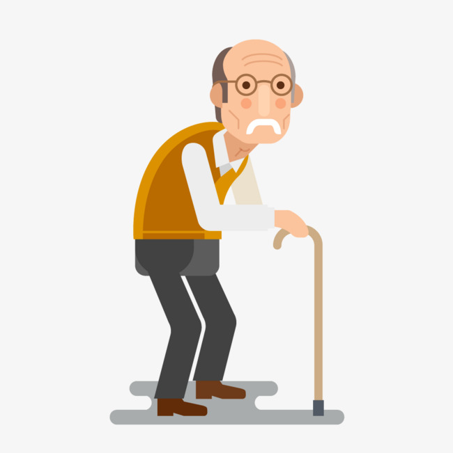 Cartoon Old Man Walking Cane, Cartoon, The Old Man, Walking Stick Png And - Old Man, Transparent background PNG HD thumbnail