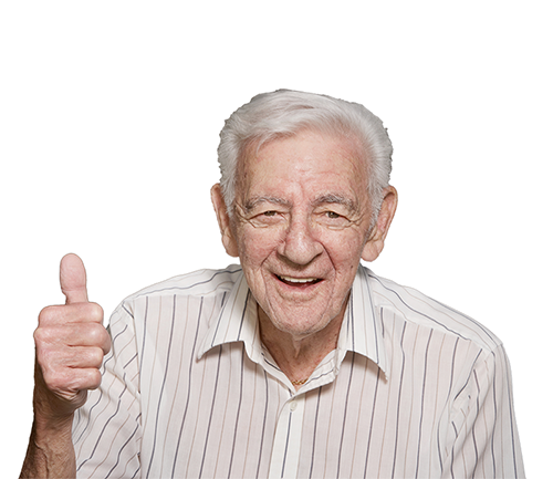 Old Man Thumbs Up - Old Man, Transparent background PNG HD thumbnail