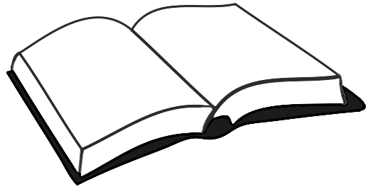 Book Clip Art #1793. Open Book Clipart Black And White - Open Book Black And White, Transparent background PNG HD thumbnail