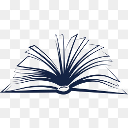 Open Book, Open, Notebook, The Books Png And Vector - Open Book Black And White, Transparent background PNG HD thumbnail