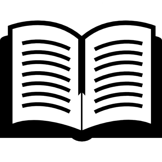 Png Open Book Black And White - Open Book Top View, Transparent background PNG HD thumbnail