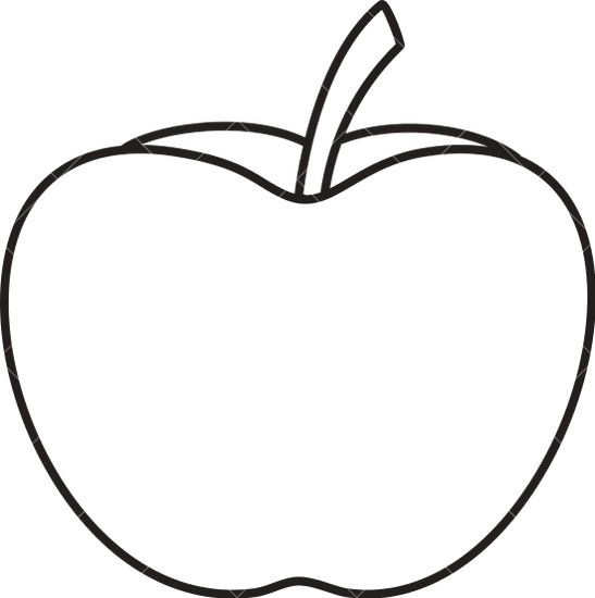 Apple Outline - Outline Apple, Transparent background PNG HD thumbnail