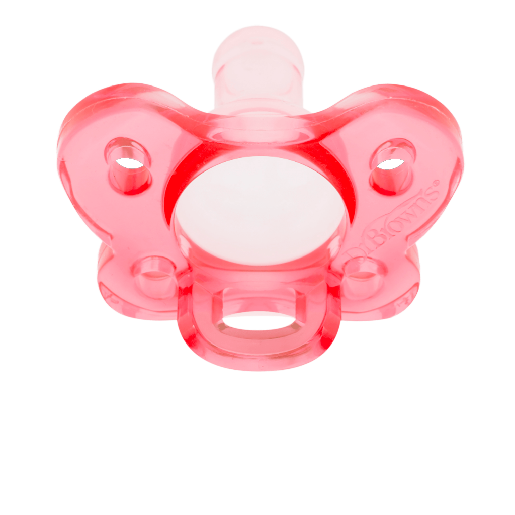 Pacifier Bulb Is The Same Shape As The Dr. Brownu0027S Standard Bottle Nipple. One Piece Pacifier Is 100% Silicone. Shield Contours Below Babyu0027S Nose. - Pacifier, Transparent background PNG HD thumbnail