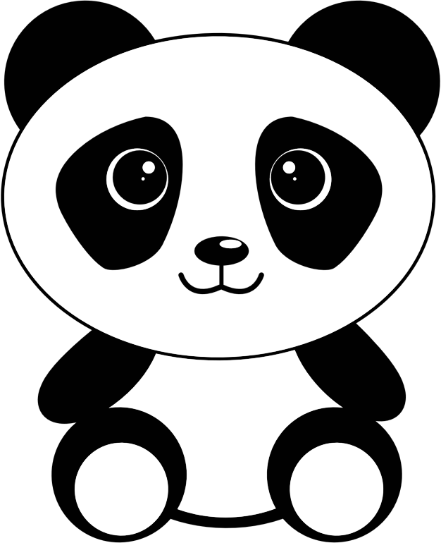 Panda face icon png