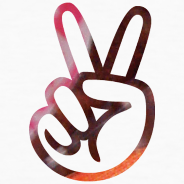 Hand Peace Icon. PNG 50 px