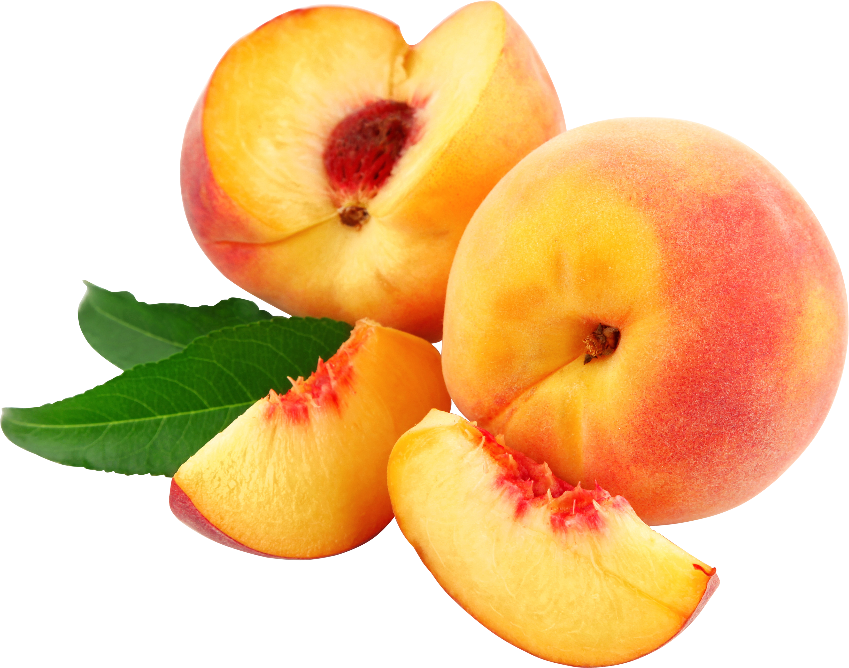 sliced peaches PNG image