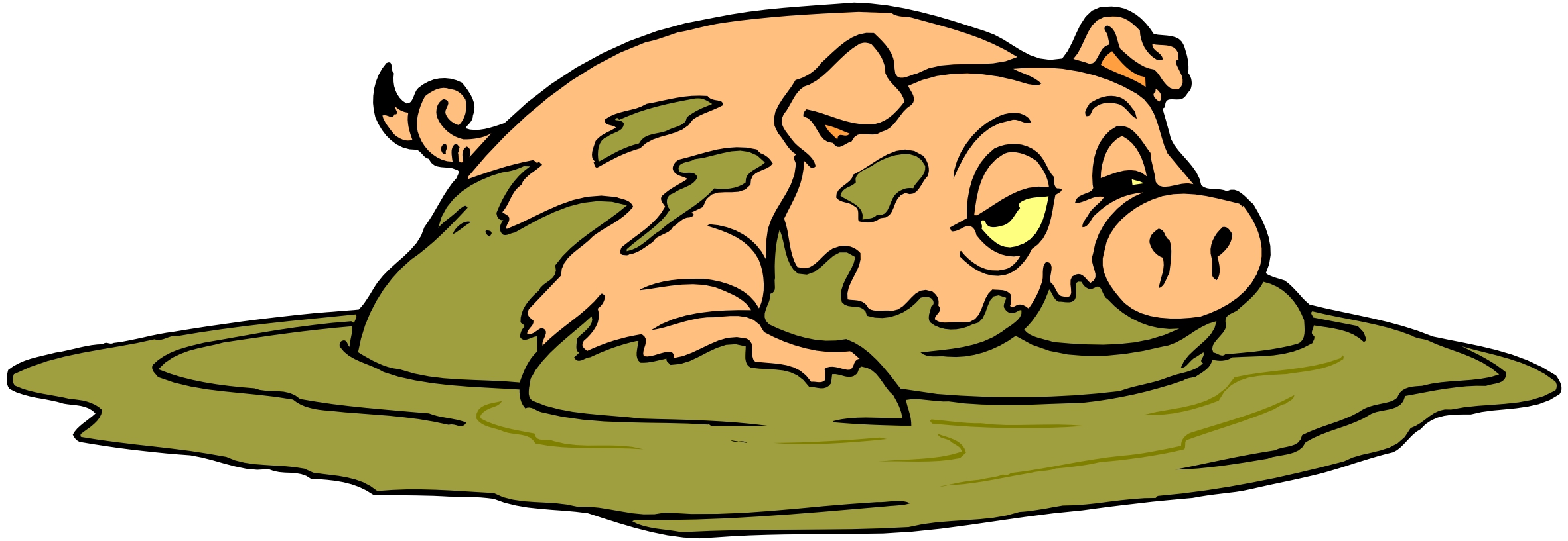 Png Pig In Mud - Pig In Mud Clipart, Transparent background PNG HD thumbnail