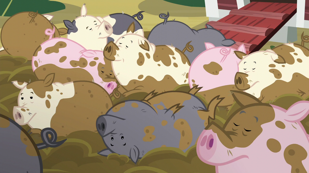 Pigs Continue To Lie In The Mud S6E10.png - Pig In Mud, Transparent background PNG HD thumbnail