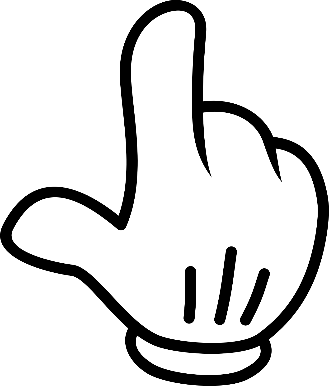 Big Image (Png) - Pointing Finger, Transparent background PNG HD thumbnail