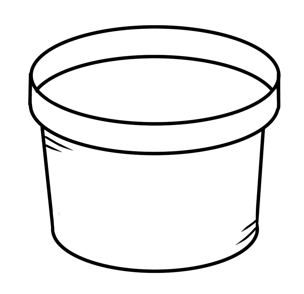 Black And White Garden Pot Clipart - Pot Black And White, Transparent background PNG HD thumbnail