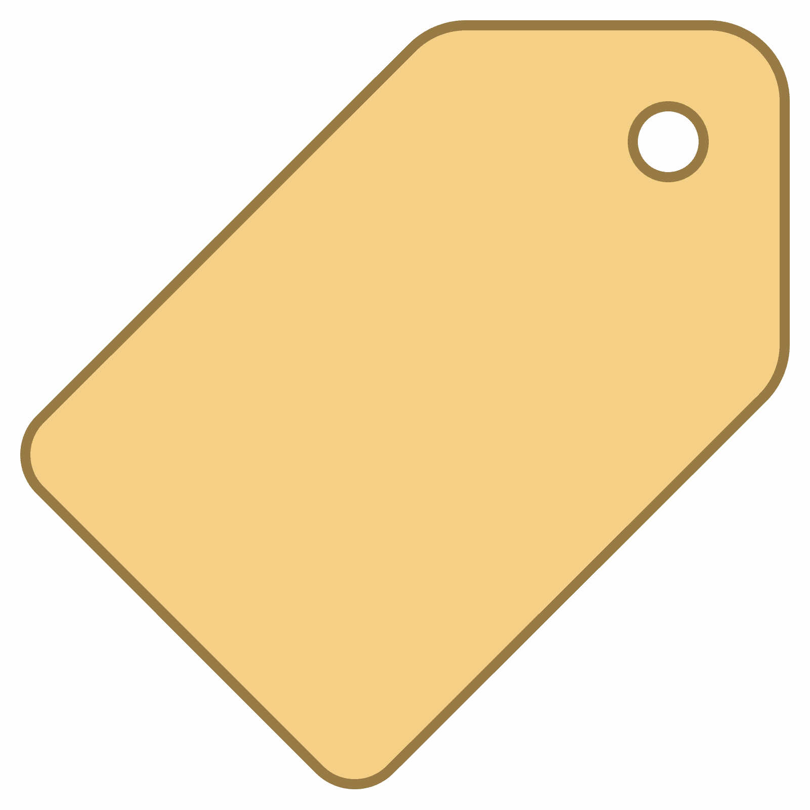 This Is A Very Simple Icon Of A Price Tag. The Tag Is Standing On. Png 50 Px - Price Tag, Transparent background PNG HD thumbnail