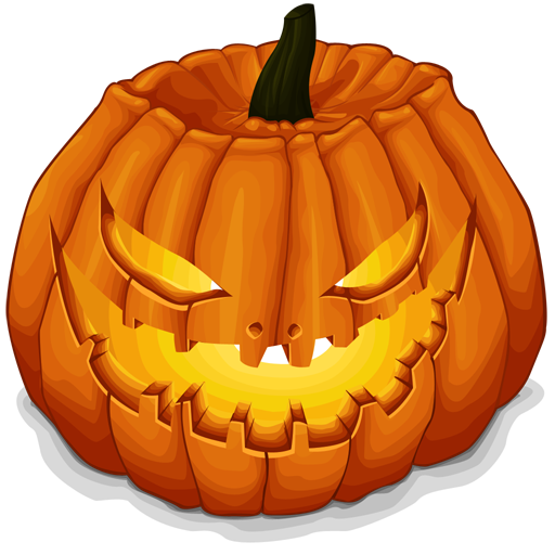 512X512 Pixel - Pumpkins Halloween, Transparent background PNG HD thumbnail